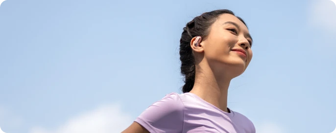 open-ear listening for transparency