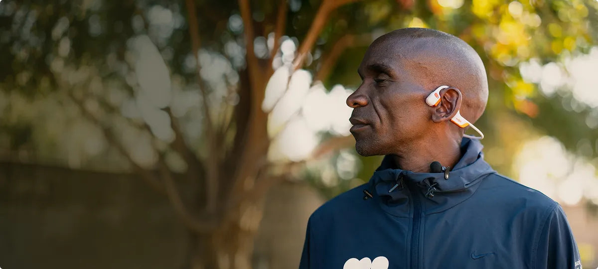 Eliud Kipchoge Runs with Shokz — Open-Ear Headphones Trusted by Athletes