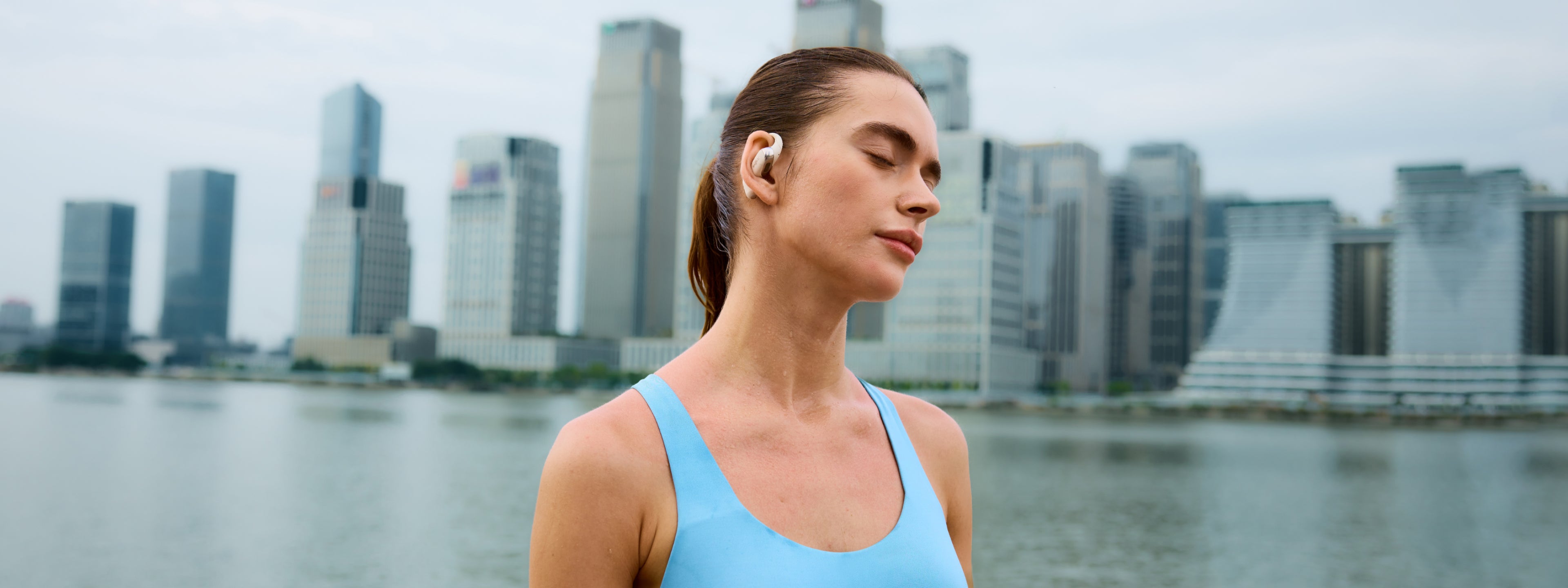 use open-ear headphones to protect your ears