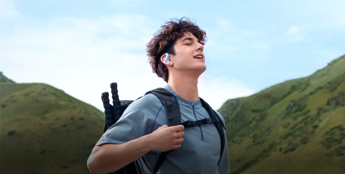 Shokz OpenFit Air 2 - Light as air. Built for motion.