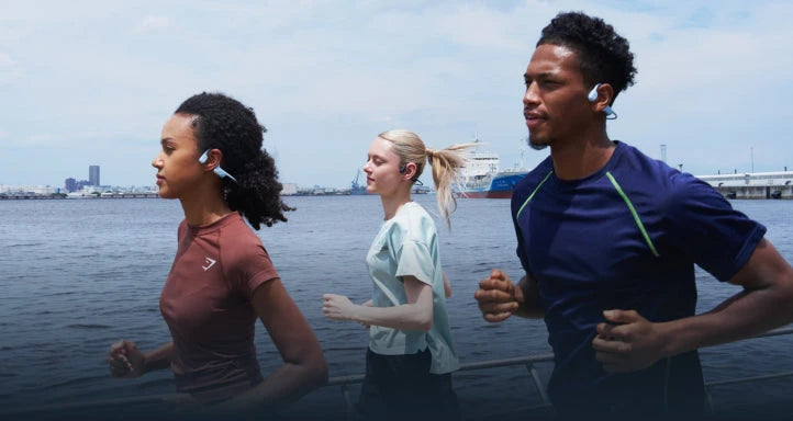 Shokz OpenRun Air 2 open-ear design with Bone Conduction Technology